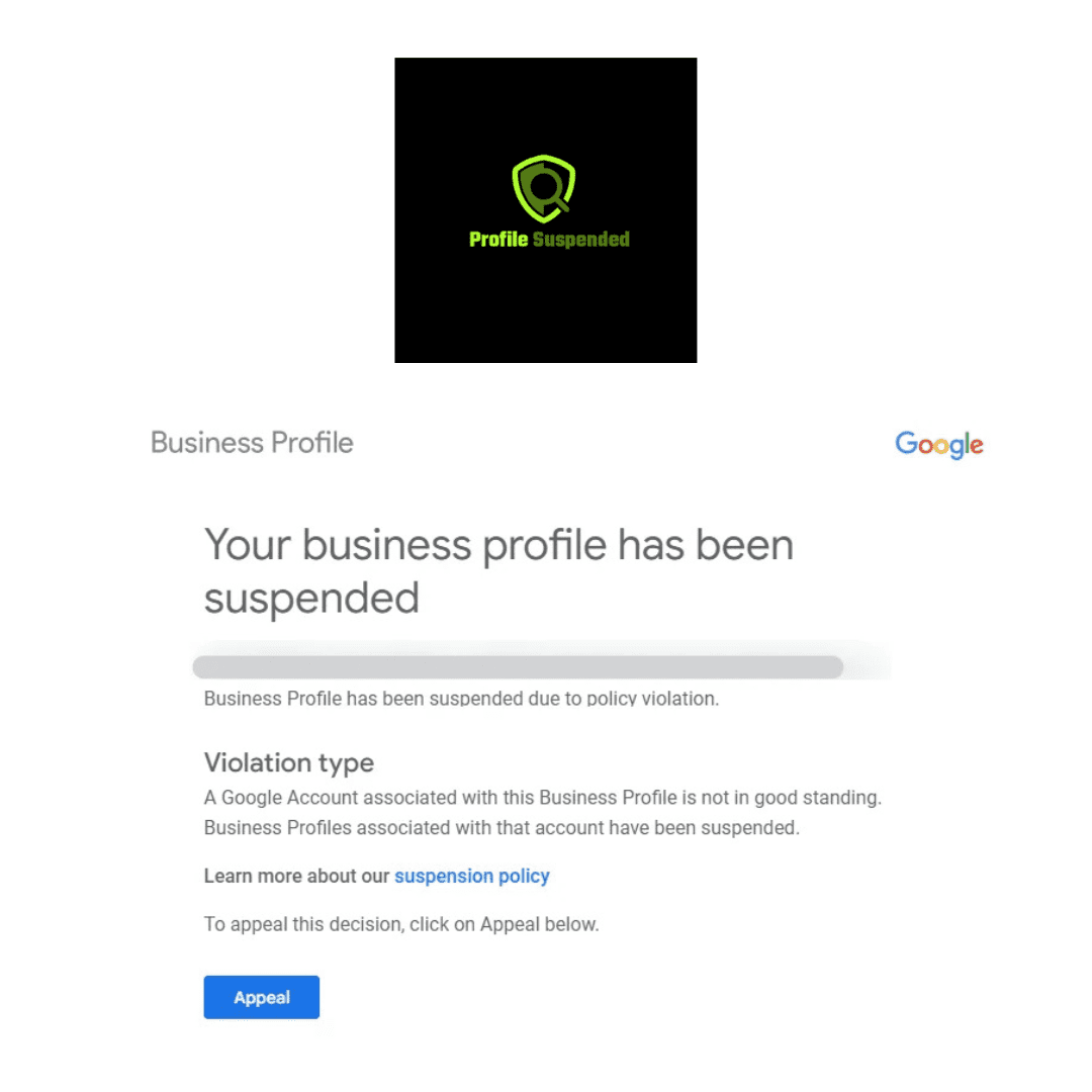 Google Account Not In Good Standing Suspension