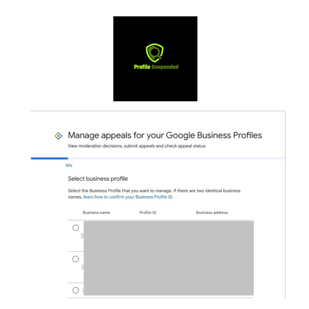 Google Business Profile Appeals Tool